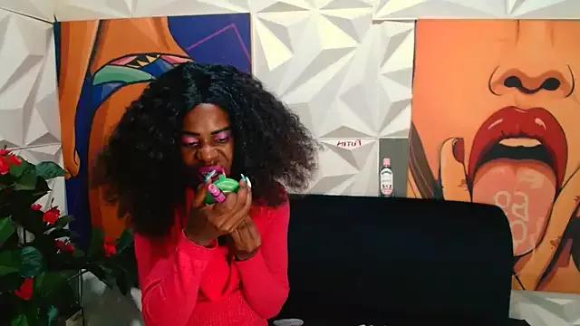 Ebonystormxxx from StripChat is Freechat